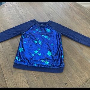 Girls Reversible Sequin sweatshirt. Size 14-16